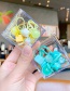 Fashion Pack Of 10 Blue Squares Children's Elastic Bunny Hair Rope
