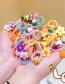 Fashion Resin Series Cattle Turn Qian Kun [10 Pieces] Children's Elastic Small Color Hair Rope