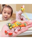 Fashion Resin Series Bunny [10 Pieces] Children's Elastic Small Color Hair Rope