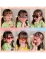 Fashion Red And Yellow Gradient Bear Children's Uv Protection Bear Sunglasses