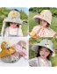 Fashion Yellow Children's Sunscreen Elasticated Empty Top Hat