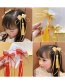 Fashion Blue Children's Bow Tassel Head Flower Hairpin
