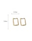 Fashion Gold Color Real Gold Electroplated Geometric Pearl Earrings