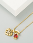 Fashion Gold Color Hollow Heart-shaped Mom Letter Necklace