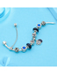 Fashion Blue Glass Bead Starry Ball Bracelet
