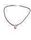 Fashion Amethyst Faceted Diamond Crystal Stone Amethyst Rough Stone Pendant Necklace