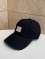Fashion Gray Soft Top Letter Patch Baseball Cap