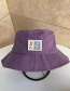 Fashion Beige Symbol Patch Visor Fisherman Hat