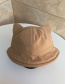 Fashion Beige Cat Ears Sunscreen Fisherman Hat