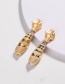 Fashion Gold Color Metal Conch Earrings