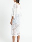 Fashion White Lace Cardigan Sun Protection Clothing