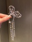 Fashion Silver Color Pearl Crystal Diamond Butterfly Left Ear Single