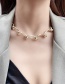 Fashion Silver Thick Chain Metal Ball Necklace