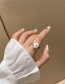 Fashion White Monster Little Monster Beaded Ring