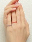 Fashion Pink Color Drip Ring Set
