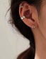 Fashion White K C-shaped Ear Bone Clip Without Holes