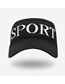 Fashion Square Standard S-khaki Sport Letter Hollow Top Sunscreen Baseball Cap