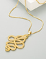 Fashion Golden Cobra Copper Inlaid Zirconium Necklace