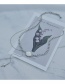Fashion Steel Color Asymmetric Pearl Four-pointed Star Double Necklace