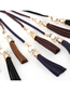 Fashion Navy + White Pearl Knotted Tassel Waist Rope