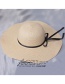 Fashion Beige Adjustable Sun Hat With Bow