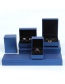 Fashion Royal Blue Bracelet Box Right Angle Filled Paper Ring Box Set