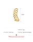Fashion Kc Gold Geometric Love Ear Bone Clip