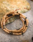 Fashion Style 6 Wooden Bead Woven Multilayer Bracelet