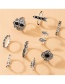 Fashion Ancient Silver Color-suit Dripping Wing Elephant Ring Set