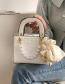 Fashion Beige Bow Pearl Embossed Tote