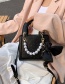 Fashion Black Bow Pearl Embossed Tote