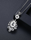 Fashion Platinum Tassel Inlaid Zircon Necklace