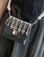 Fashion Black Mini Pearl Chain Crossbody Bag