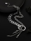 Fashion Silver Thick Chain Irregular Geometric Stainless Steel Necklace