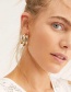 Fashion Golden C-shaped Semicircular Geometric Stud Earrings