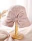 Fashion Pink Cotton Fisherman Hat With Bow