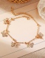 Fashion Butterfly-silver Hollow Butterfly Anklet