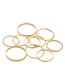Fashion Golden Alloy Ring Set