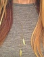 Fashion Silver Leaf Feather Short Necklace