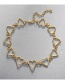 Fashion Golden Alloy Love Necklace