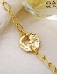 Fashion Golden Geometric Hollow Alloy Bracelet