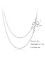 Fashion Silver Alloy Leaf Multilayer Chain Necklace