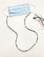 Fashion Gray Letter Soft Ceramic Piece Mask Lanyard Glasses Chain Necklace Bracelet Multi-purpose Shape