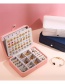 Fashion Lotus Color Leather Double-layer Storage Box