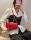 Fashion Red Diamond Chain Pearl Crossbody Bag
