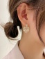 Fashion Golden Zircon Heart Earrings