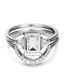 Fashion Silver Diamond Geometric Ring