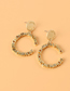 Fashion Golden Alloy Letter C-shaped Earrings