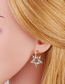 Fashion Five-pointed Star Geometric Pentagram Stud Earrings