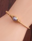 Fashion Purple K Gold Winding Stretch Pearl Bracelet